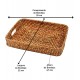 Bandeja 29cm Por 22cm Retangular Em Rattan